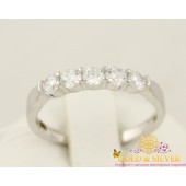 Серебряное кольцо с камнями 1551198